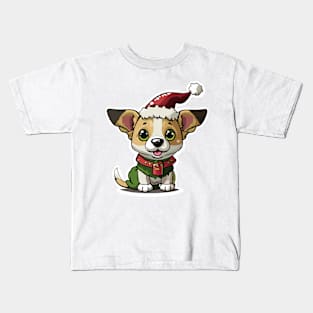 Happy Christmas Dog Kids T-Shirt